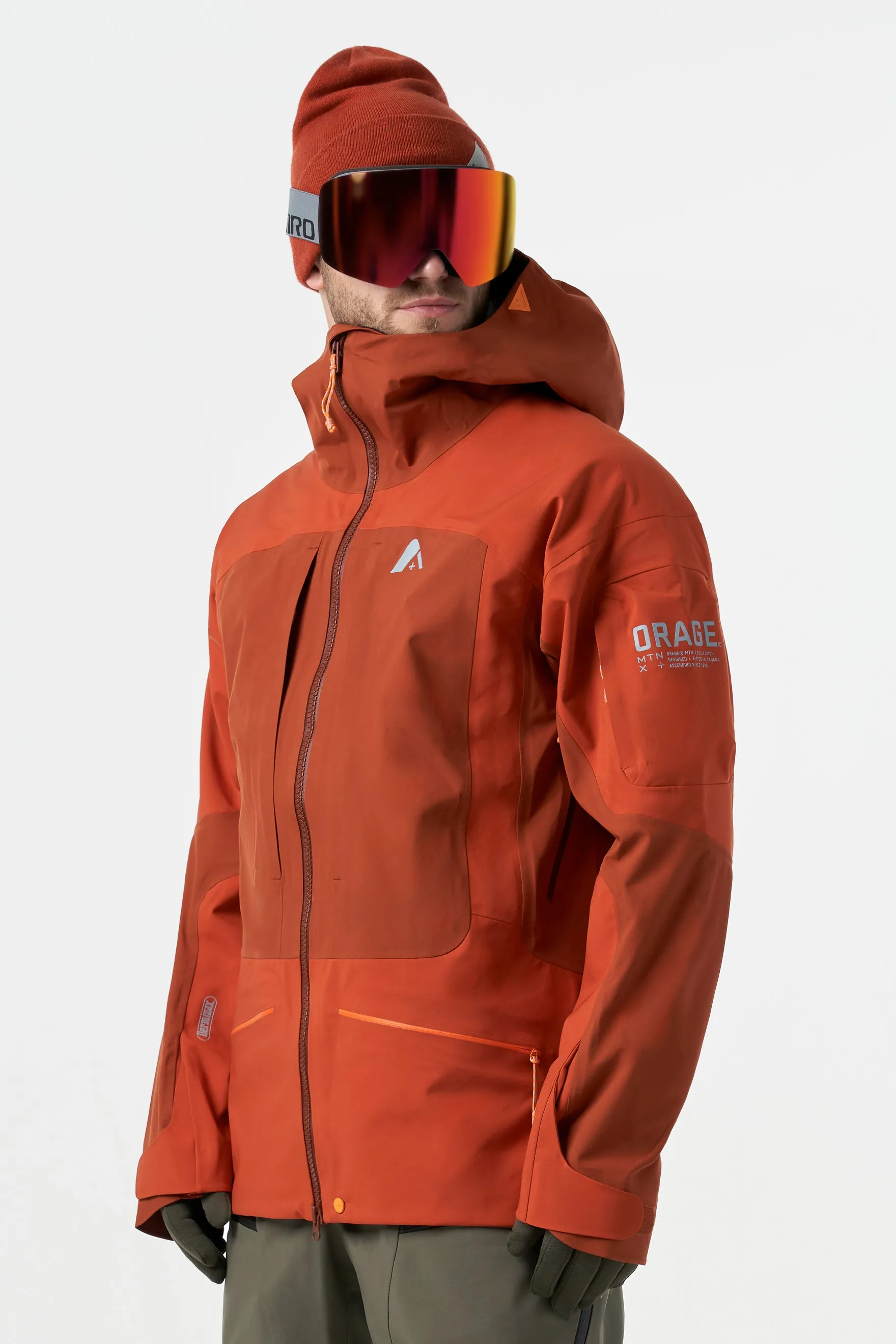 Men’s Mtn-X Highland 3L Hybrid Jacket-Dark Terracotta