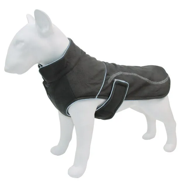 New Style Pet Jackets Warm Autumn And Winter Big Polar Fleece Dog Cotton-padded Clothes Reflective Stripe Dog Clothes S-5xl