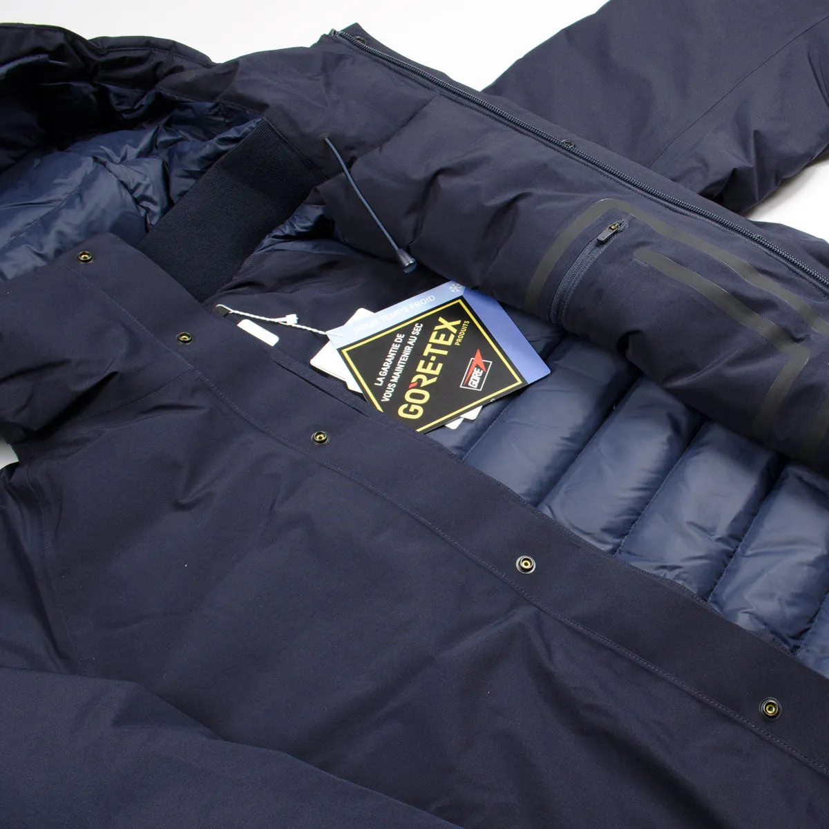 Norse Projects Rokkvi 5.0 Waterproof Gore-Tex Parka - Dark Navy Blue - Stylish and Functional Winter Jacket