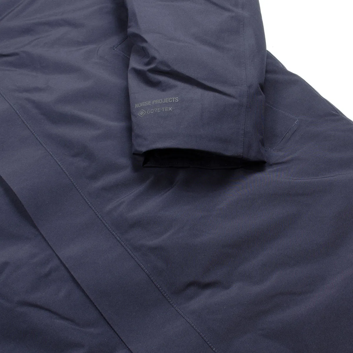 Norse Projects Rokkvi 5.0 Waterproof Gore-Tex Parka - Dark Navy Blue - Stylish and Functional Winter Jacket