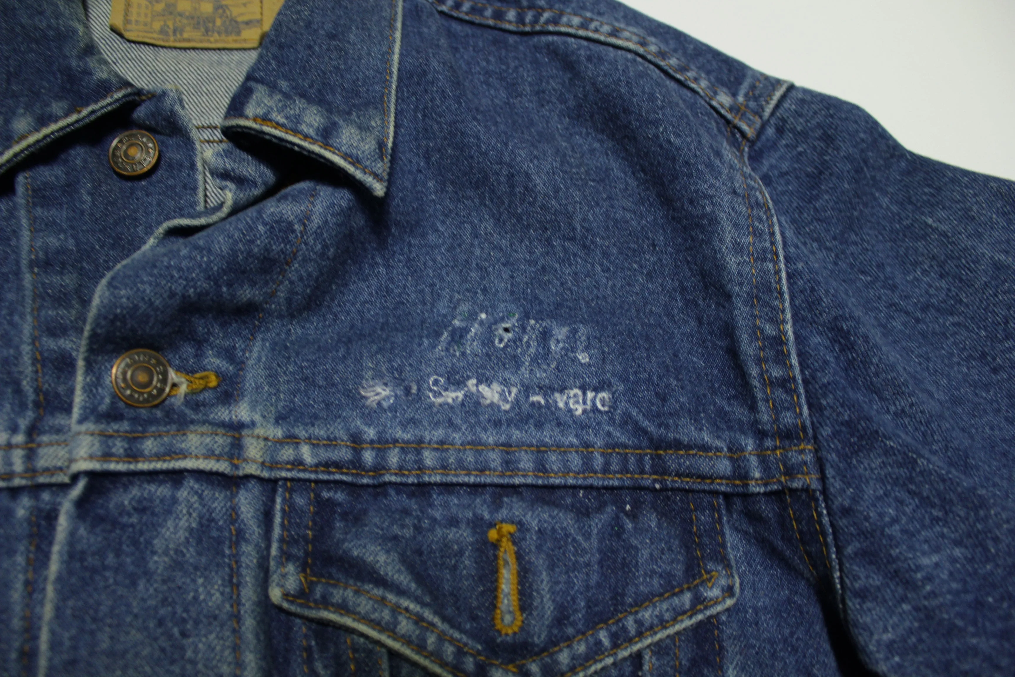 Plain Pockets JC Penneys Vintage 80's Denim Trucker Jean Jacket