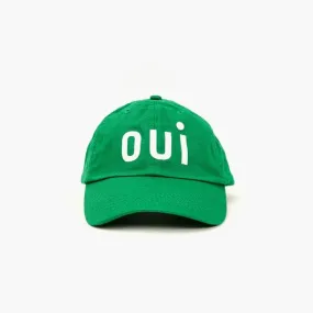 "Oui" Baseball Hat (Green)