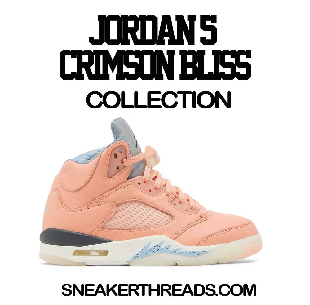 Retro 5 Crimson Bliss Satin Jacket - ST Palms - Light BLue