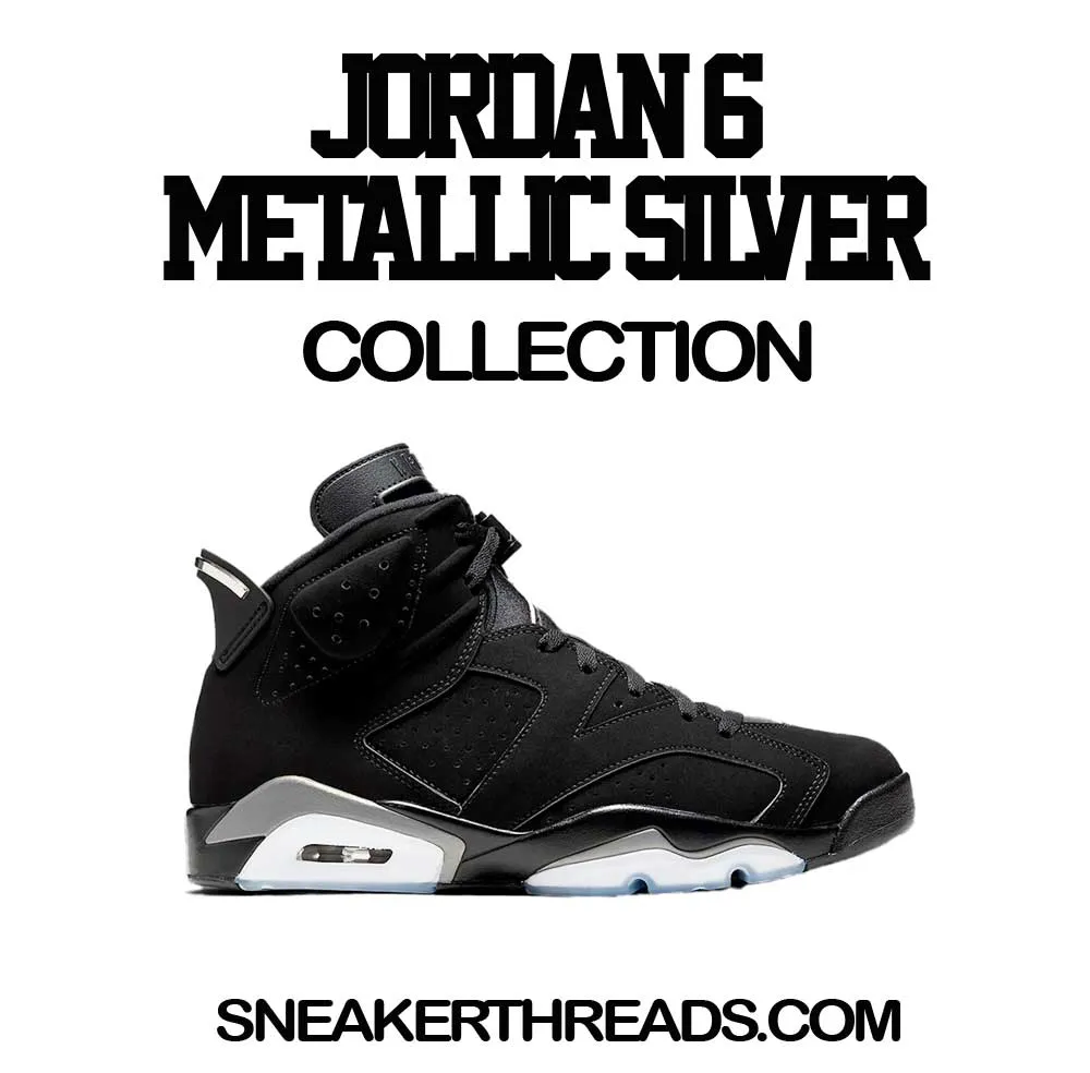 Retro 6 Metallic Silver Got Em Satin Jacket