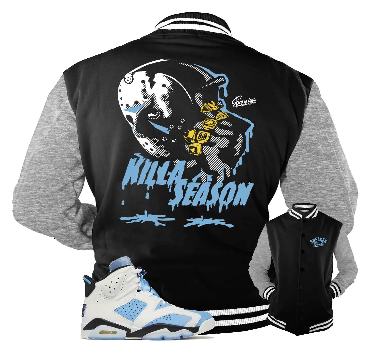 Retro 6 University Blue Killa Season Jacket