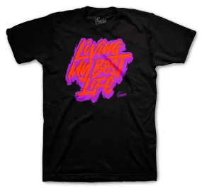 Retro 7 Black Gloss Living Life Shirt