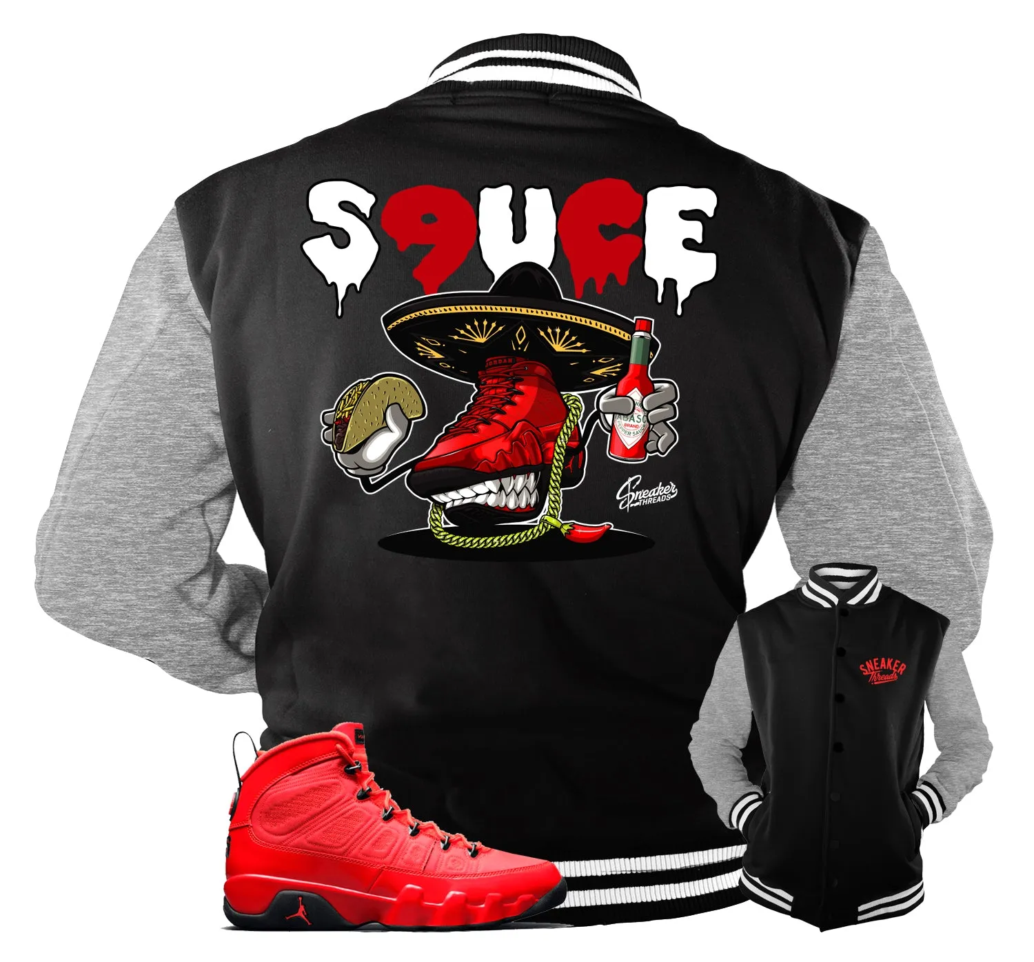 Retro 9 Chile Red Spicy Jacket