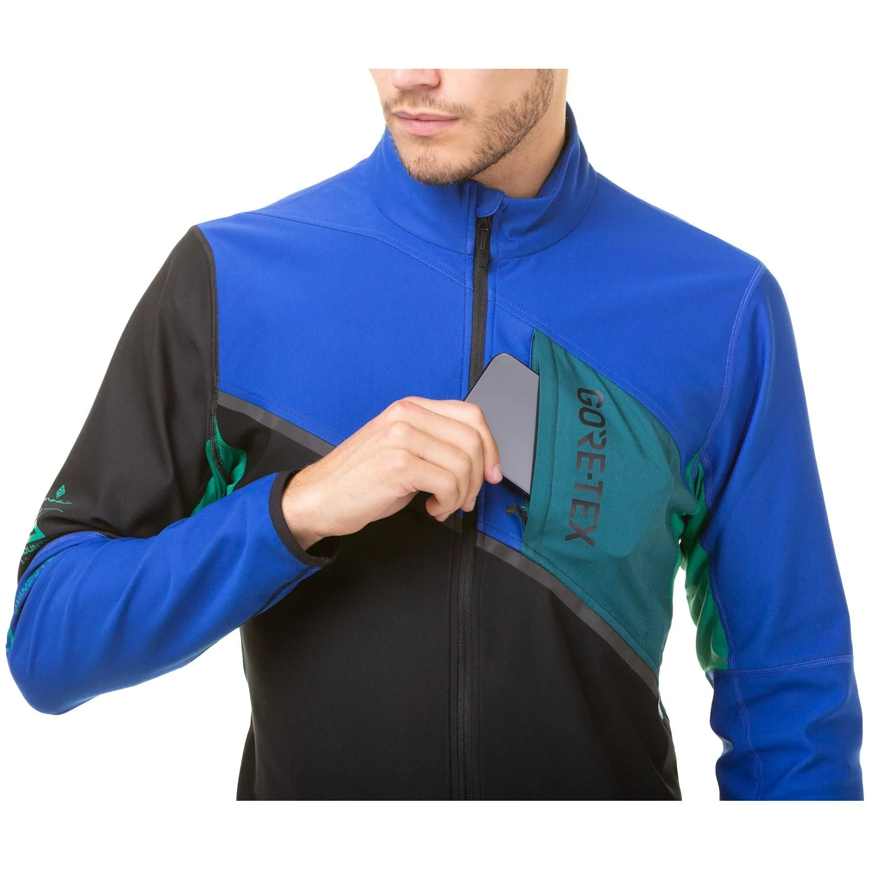 Ronhill Tech GORE-TEX Windstopper Mens Running Jacket - Black