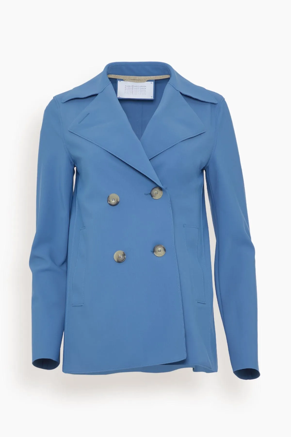 Scuba Peacoat in Denim Blue