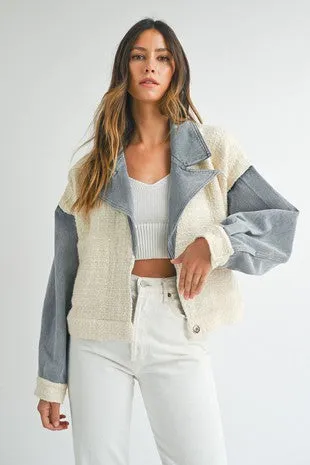 Shelby Tweed Denim Jacket