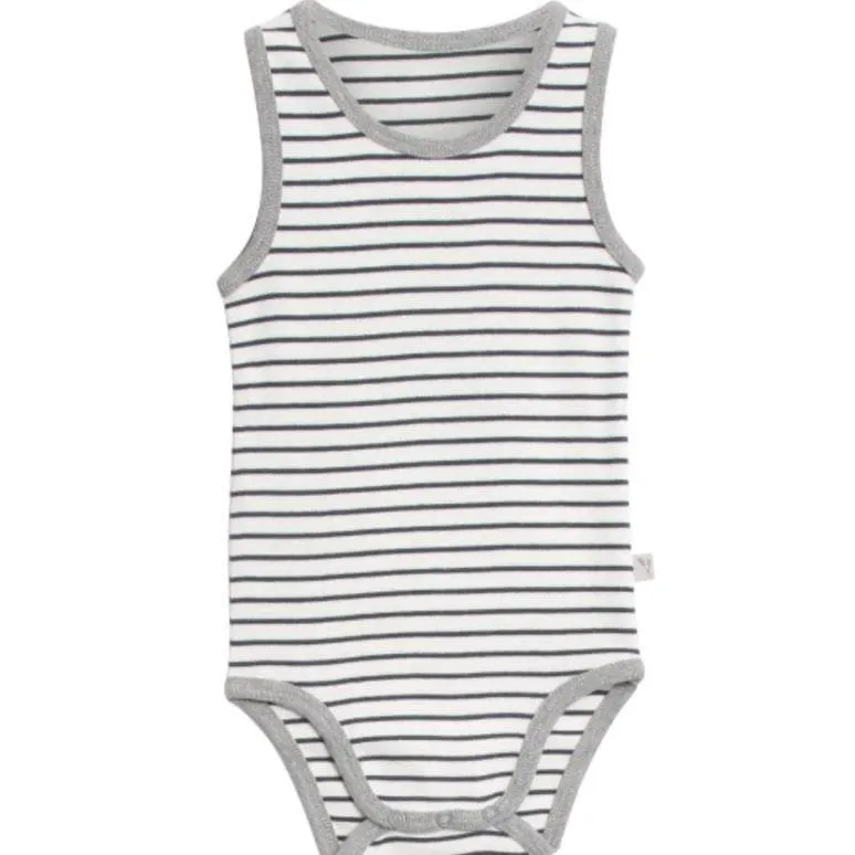 Sleeveless Body - Navy Stripe