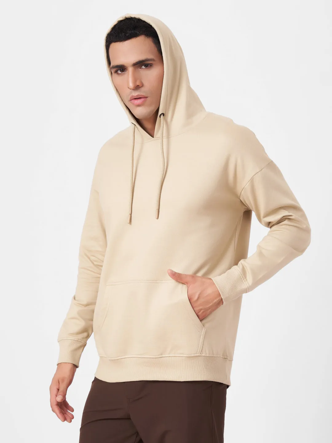 Solid Oversized Full Sleeve Hoodie