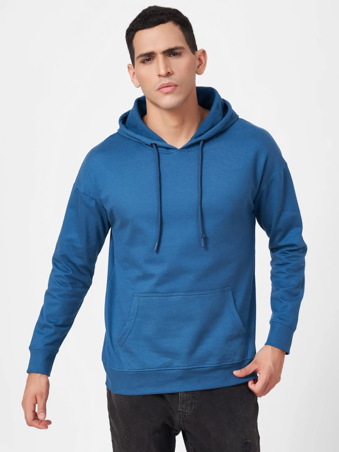 Solid Oversized Full Sleeve Hoodie