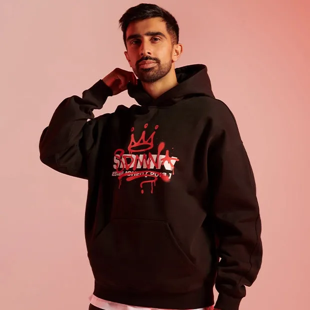 Spray Hoodie [Black/Red]