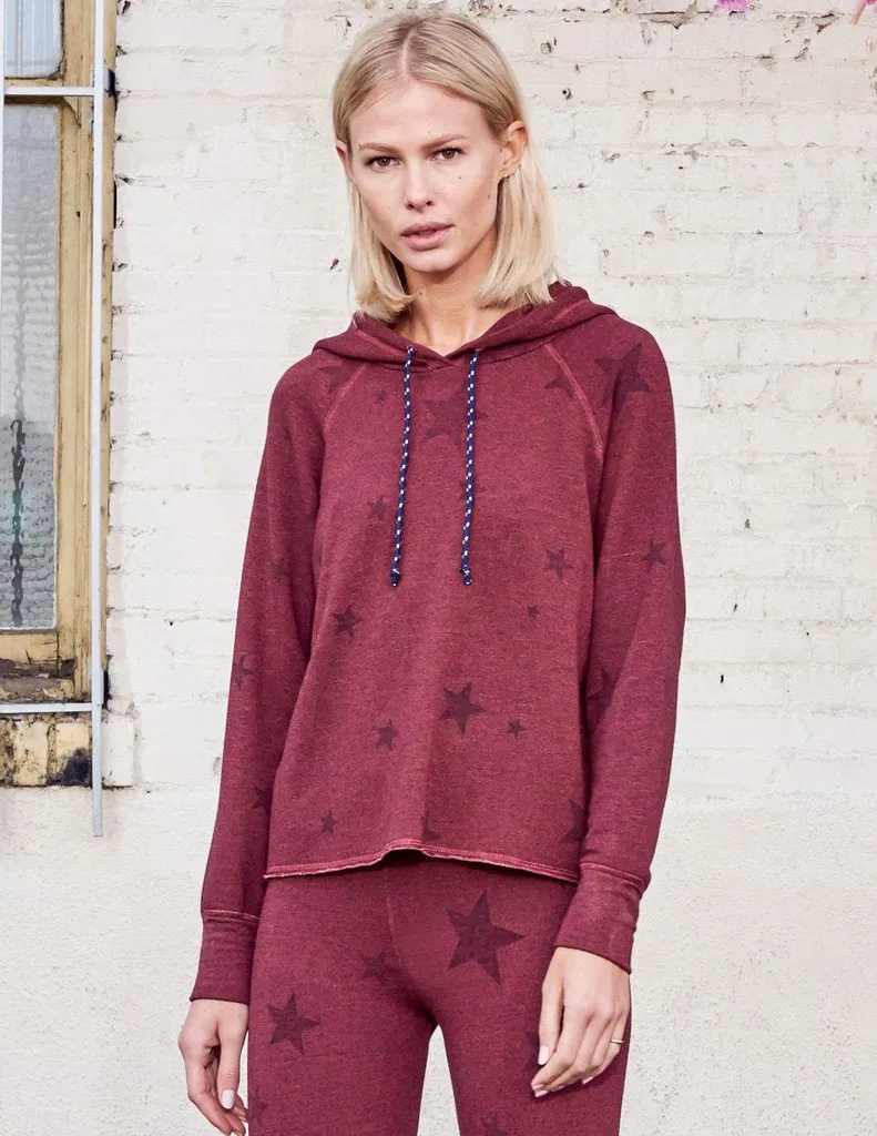 Sundry Stars Crop Hoodie Sweater