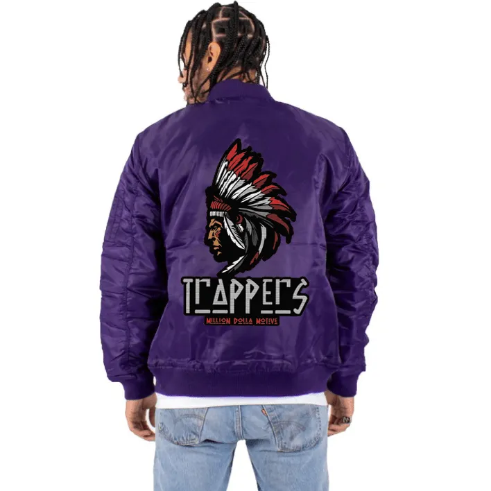 Trappers - Purple Bomber Jacket