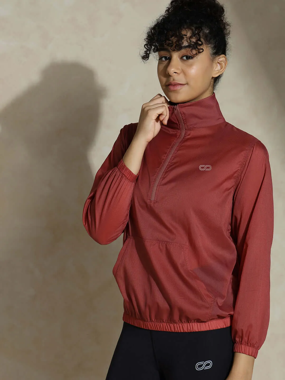 TraqLite Half Zip Performance Jacket Marsala