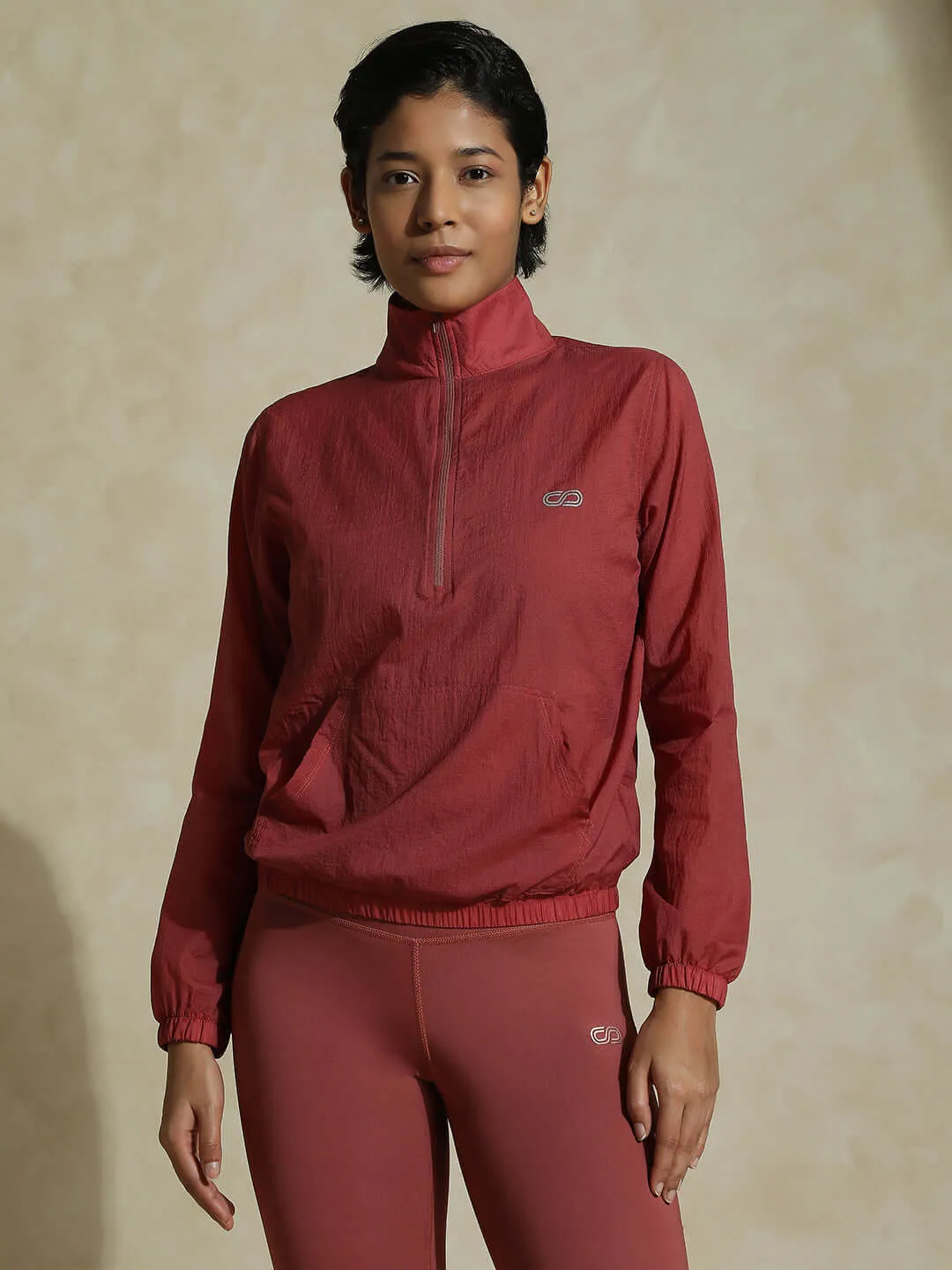 TraqLite Half Zip Performance Jacket Marsala