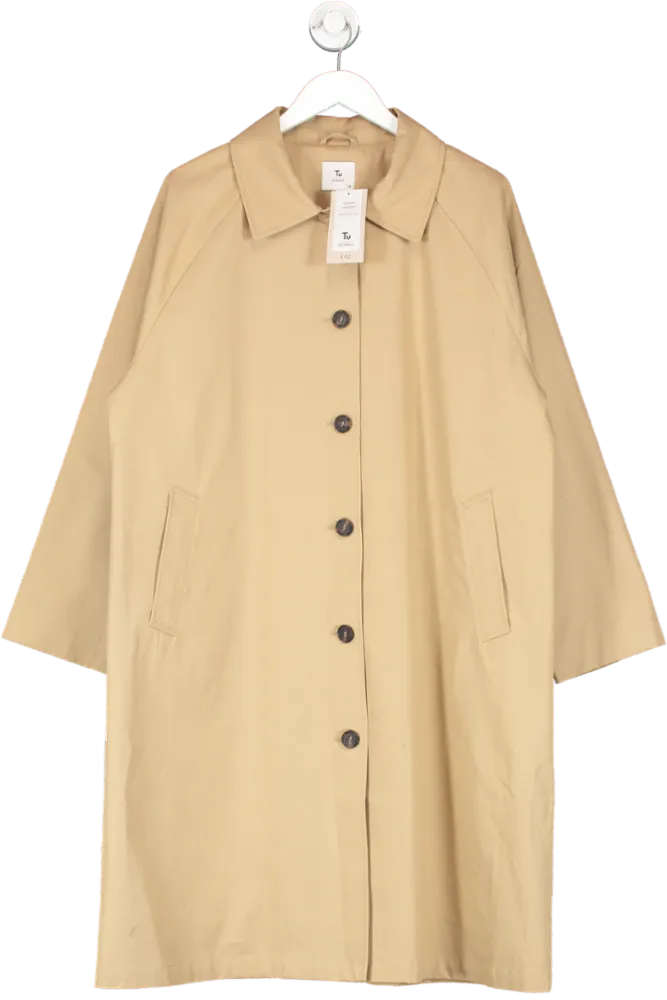 Tu Clothing Beige Shower Resistant Jacket UK 16