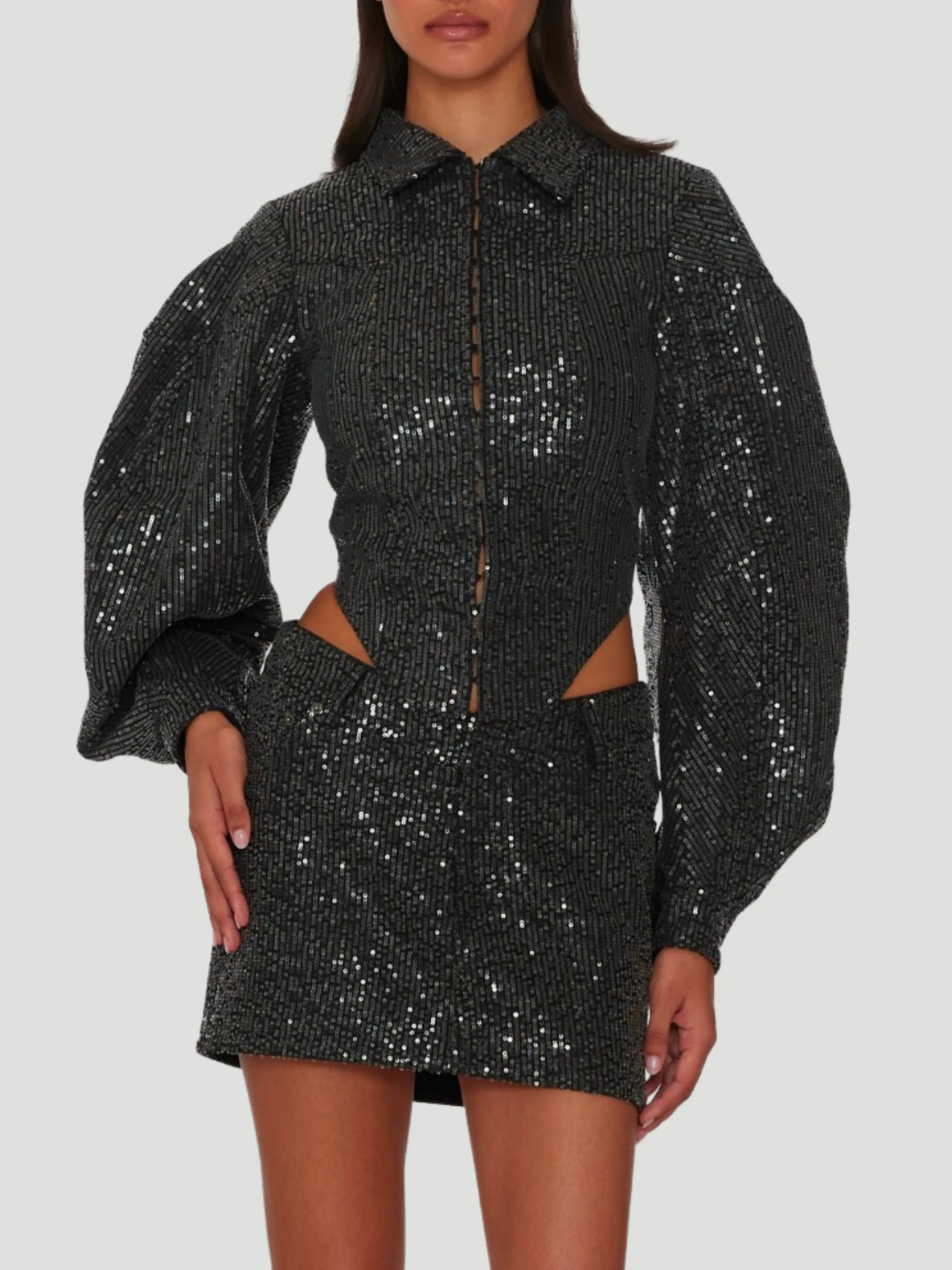 Twill Sequin Jacket