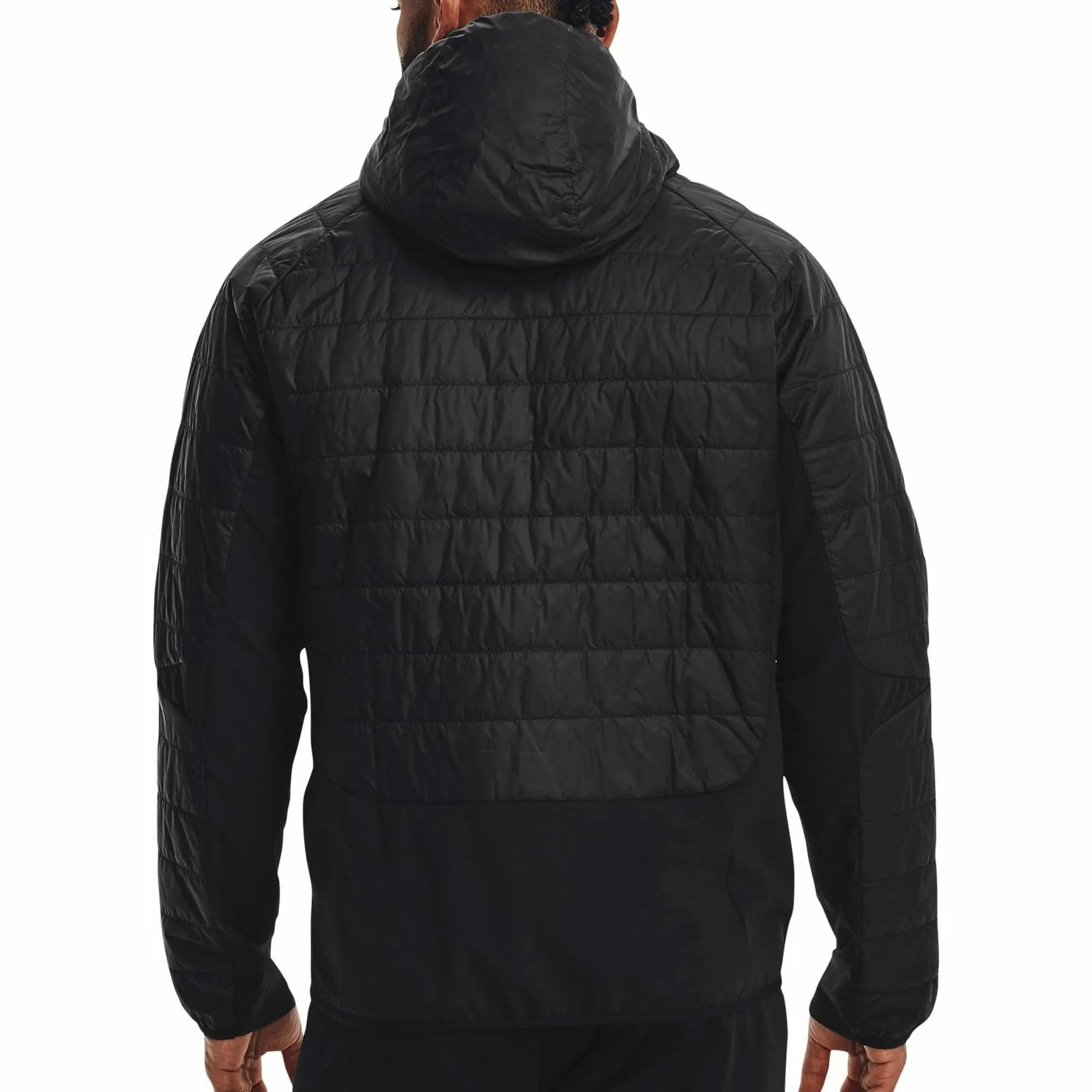 Mens Under Armour Storm ColdGear Reactor Hybrid Jacket - Black Active Wear for Ultimate Warmth and Comfort