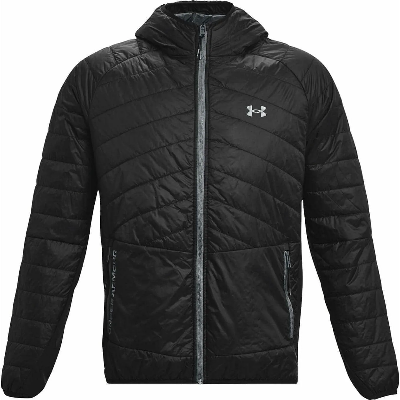 Mens Under Armour Storm ColdGear Reactor Hybrid Jacket - Black Active Wear for Ultimate Warmth and Comfort