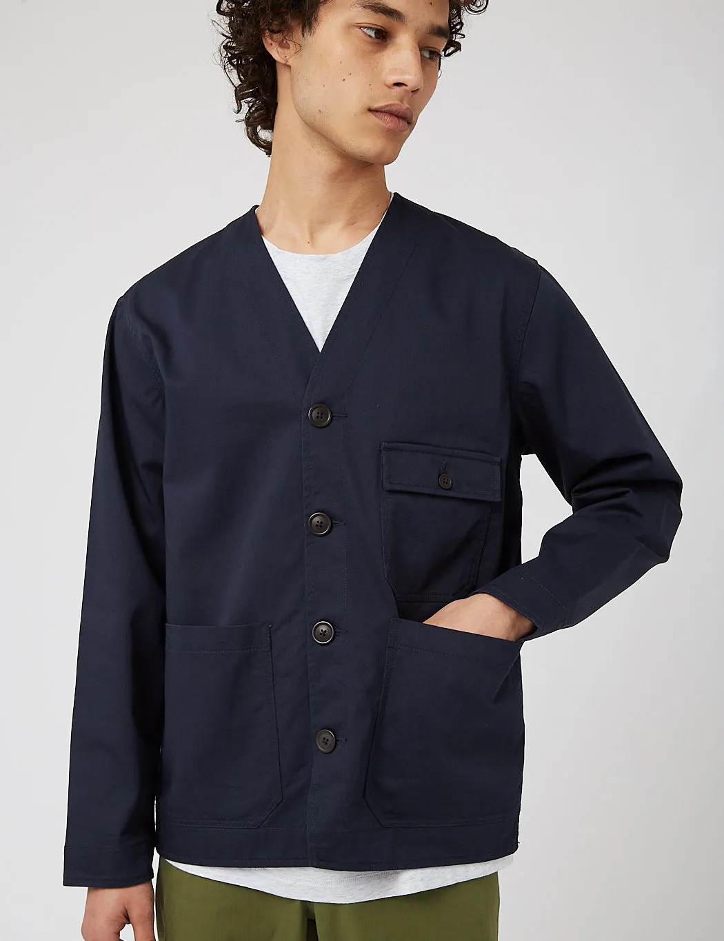 Universal Works Cabin Jacket - Navy Blue