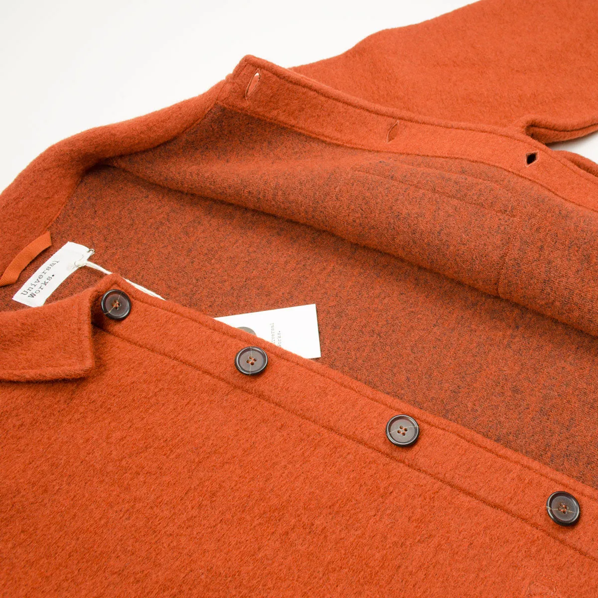 Universal Works - Field Jacket Wool Fleece - Orange