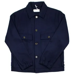 Universal Works - Strummer Jacket Melton - Navy