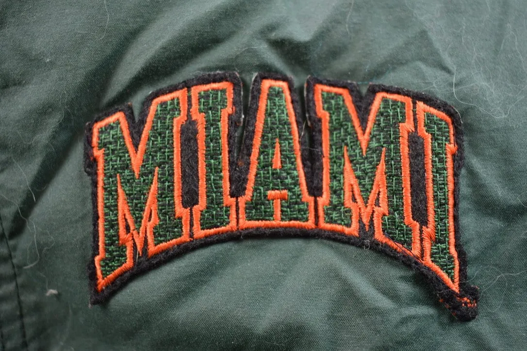 Vintage 1990s Nike Miami University Collegiate Jacket / Embroidered / Varsity Jacket / Sportswear / Americana / Winter Jacket