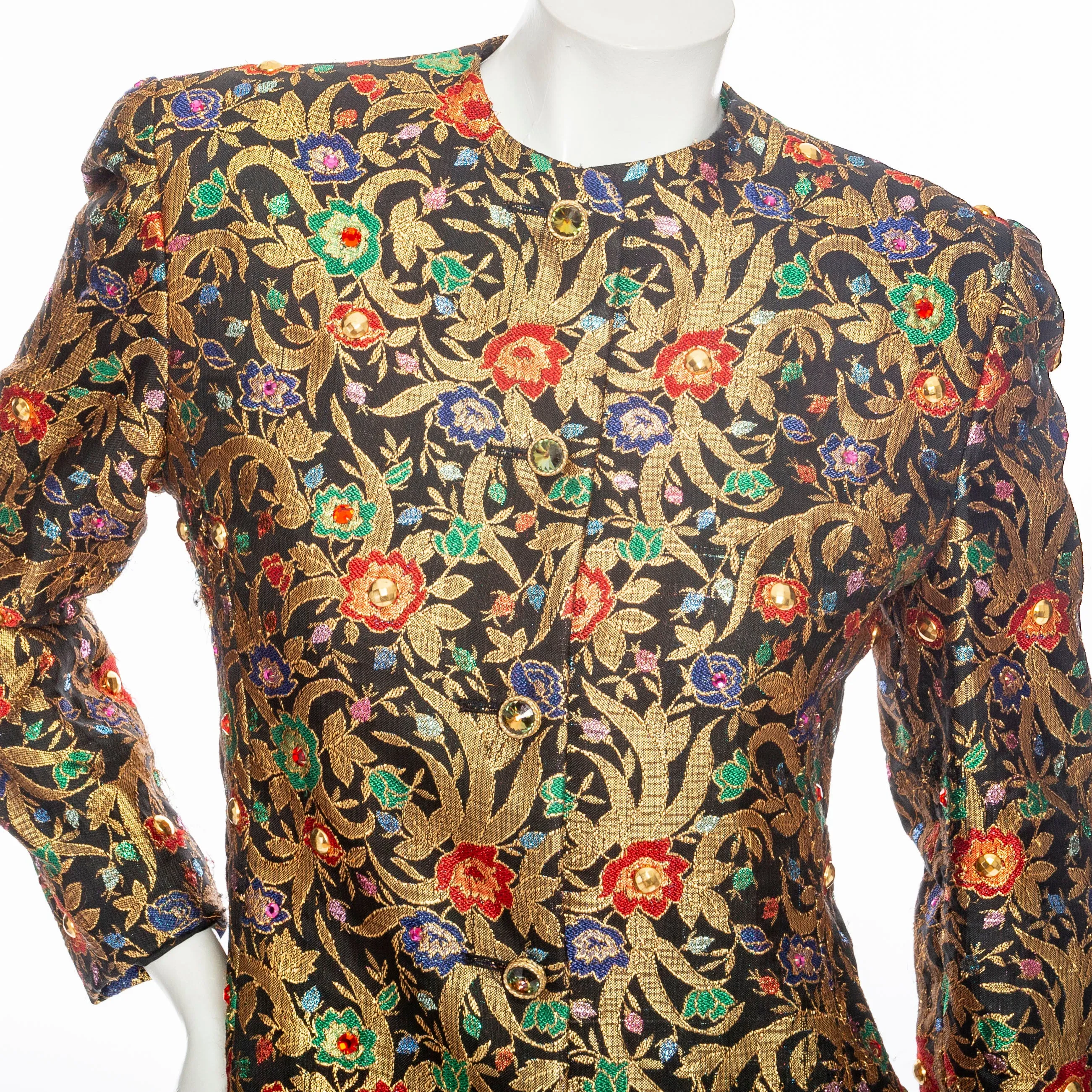 Vintage Brocade Floral Jacket