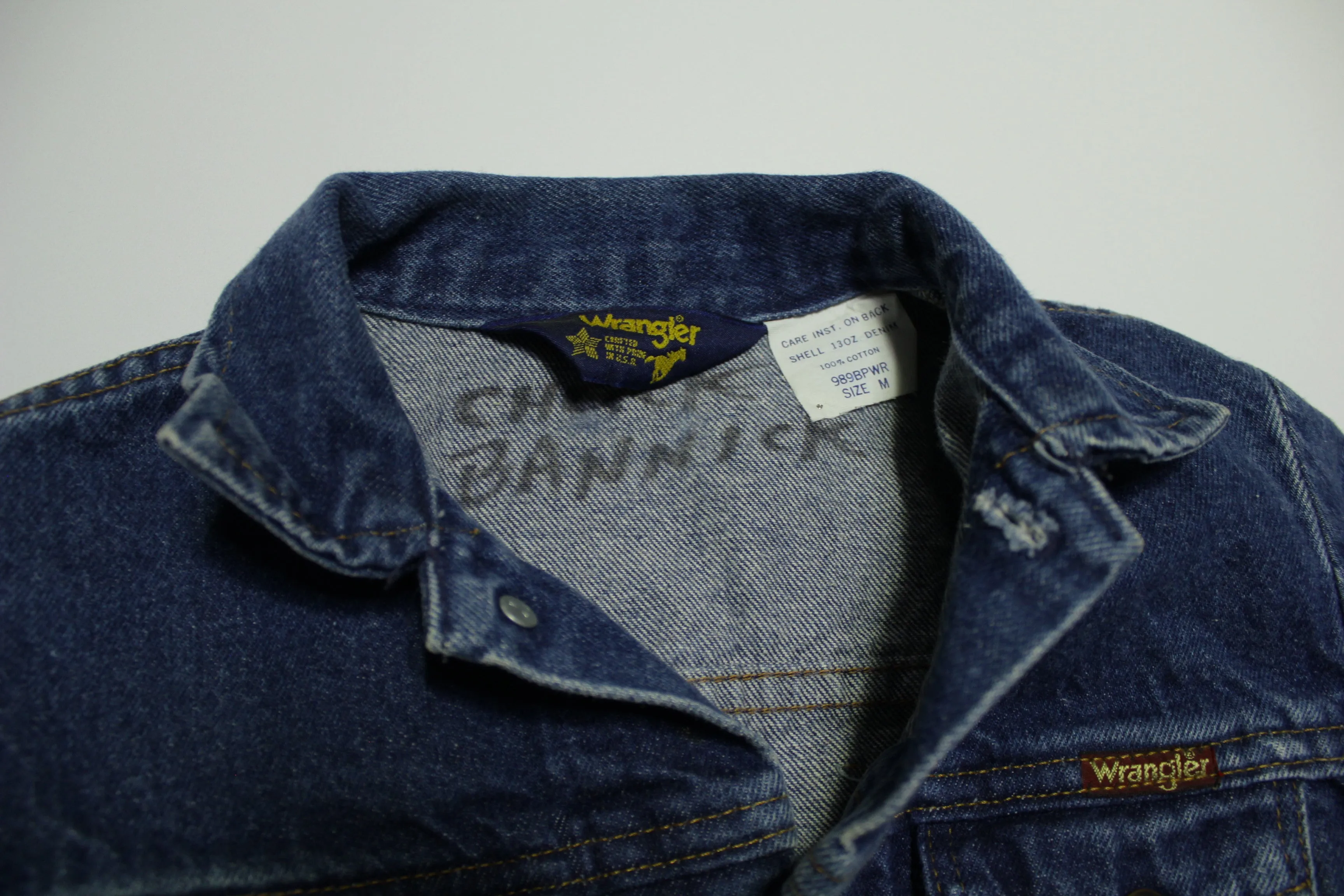 Wrangler Vintage Denim 80's Made in USA Trucker Jean Jacket