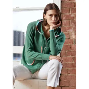 Zaket & Plover Green Embroi. Hoodie